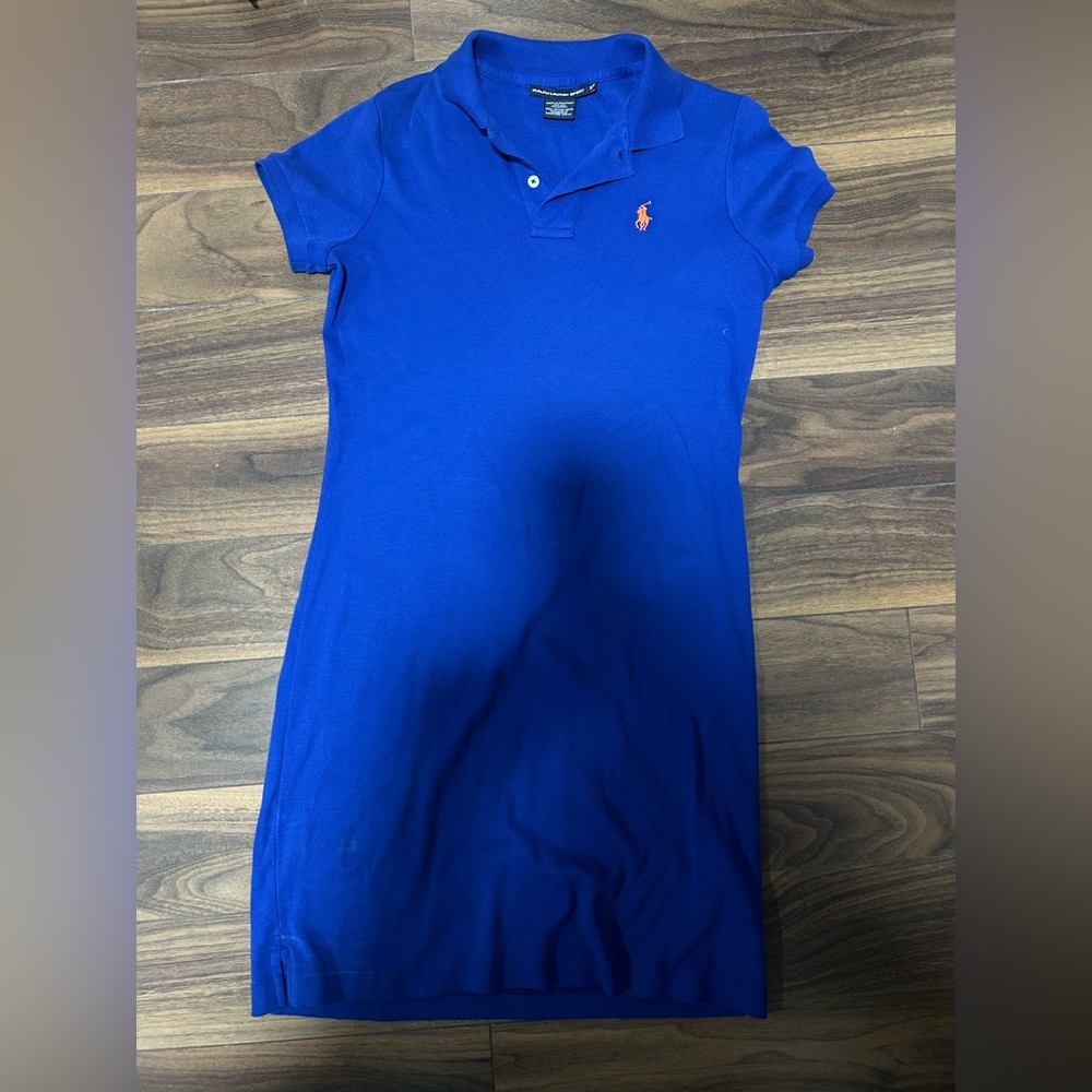 Ralph Lauren Blue Polo Dress Casual Short Sleeve